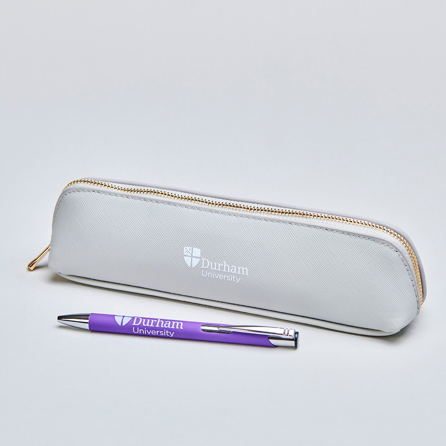 Durham University Pencil Case and Pen Set - Grey