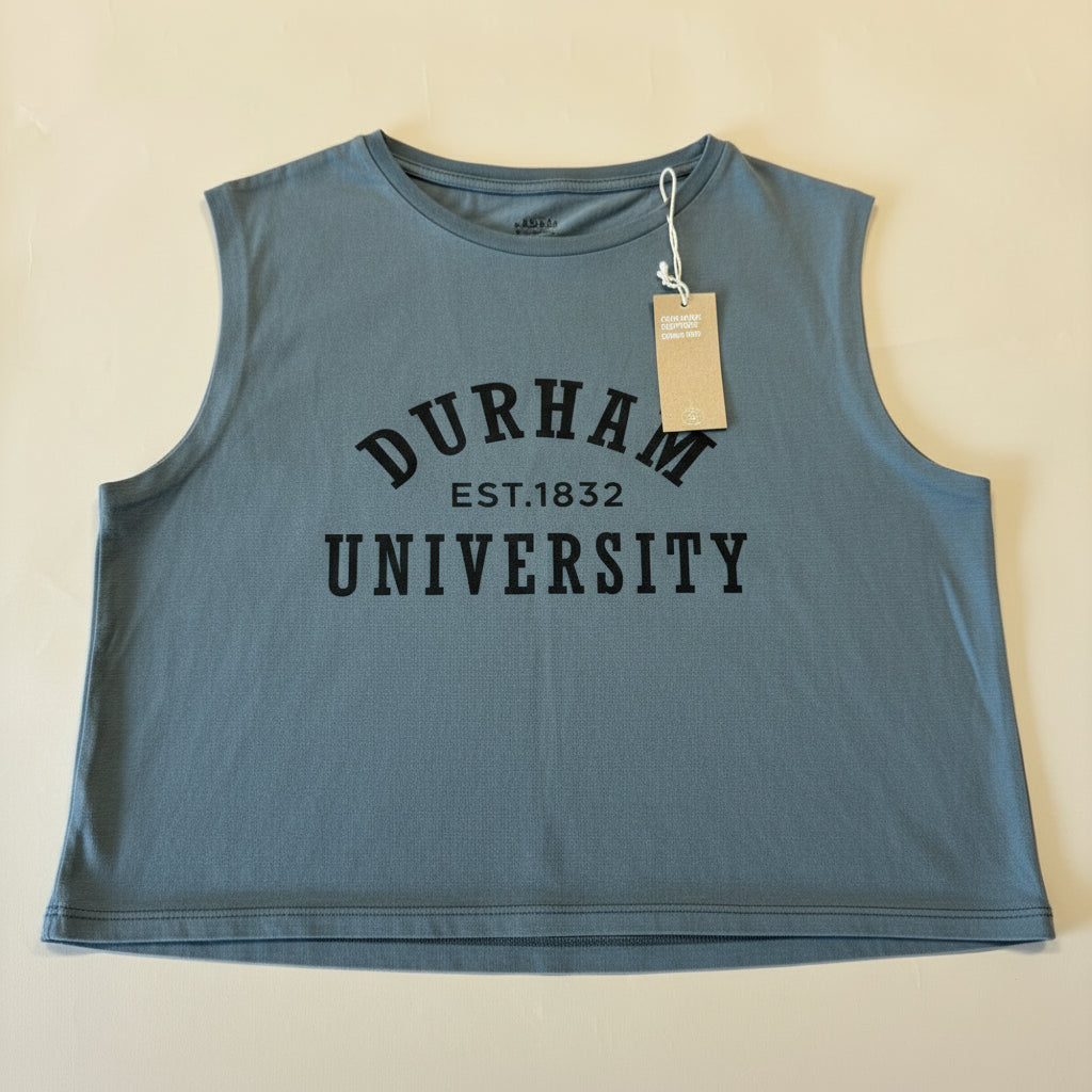 Women's University Cropped Charcoal T-shirt
