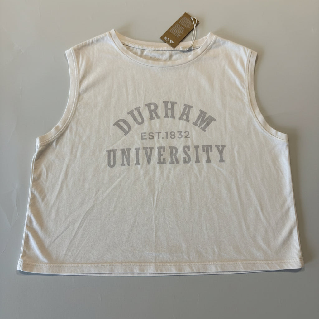 Women's University Cropped Ivory T-shirt