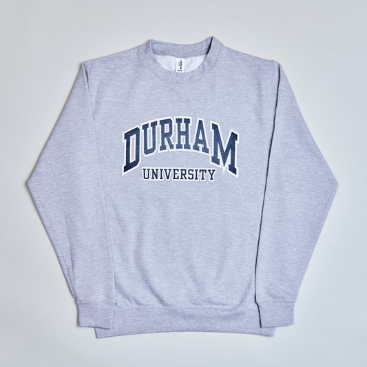 American Letter Durham University Grey Sweatshirt