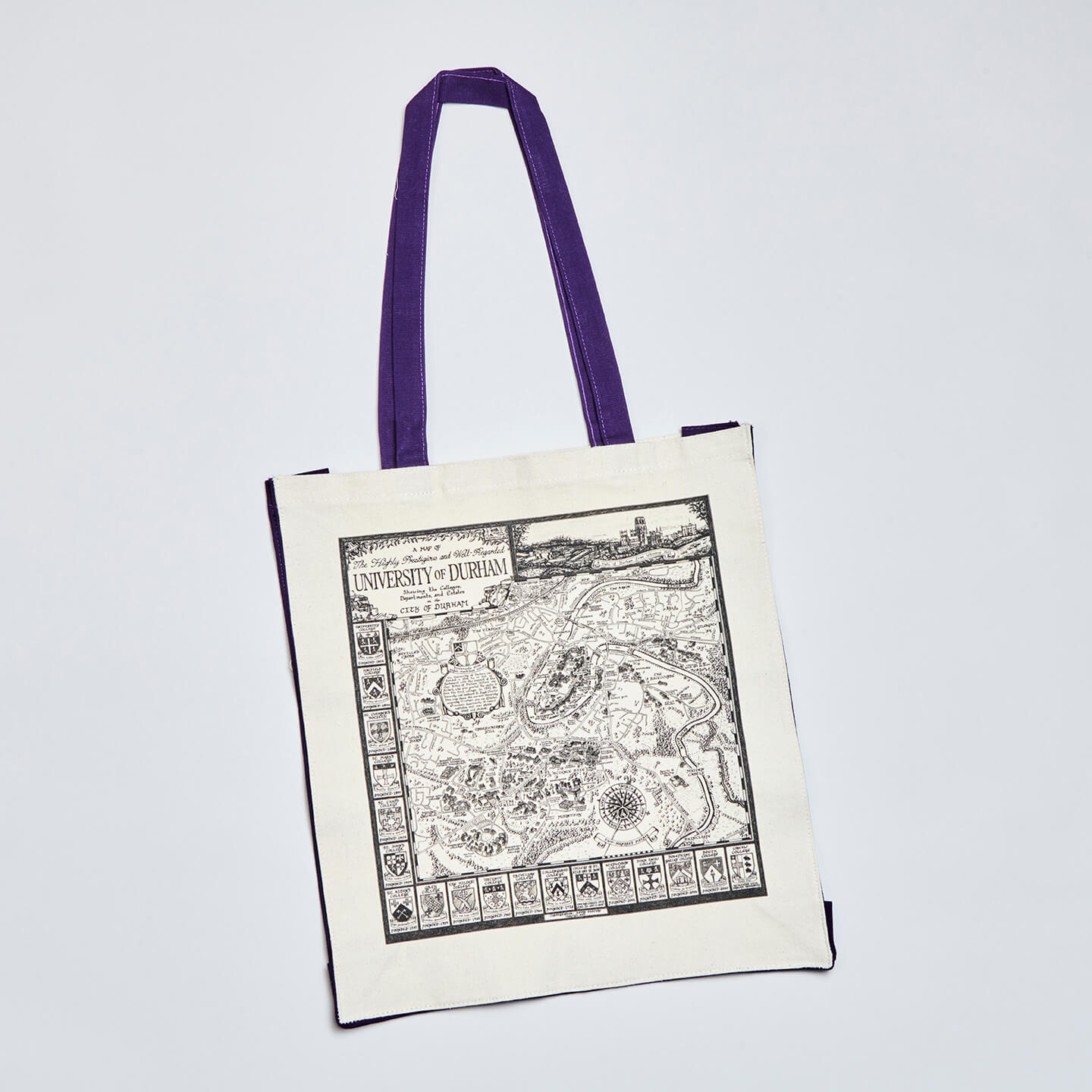 Durham University Map Tote Bag