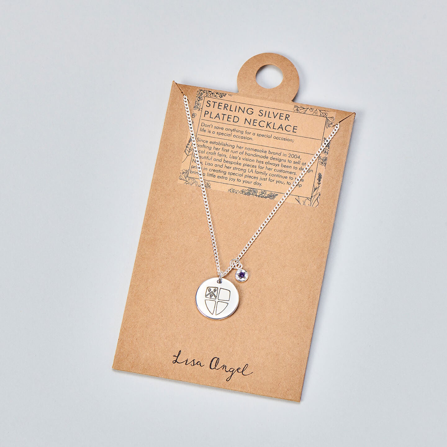 Durham University Silver Plated Lisa Angel Necklace