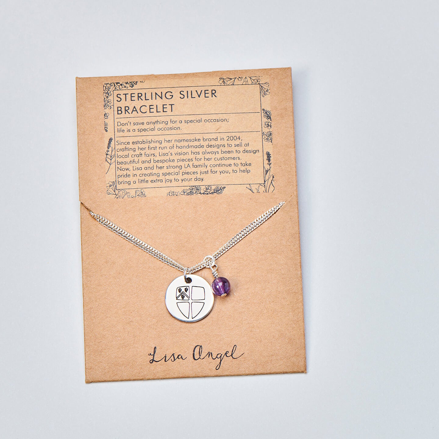 Durham University Sterling Silver Lisa Angel Necklace