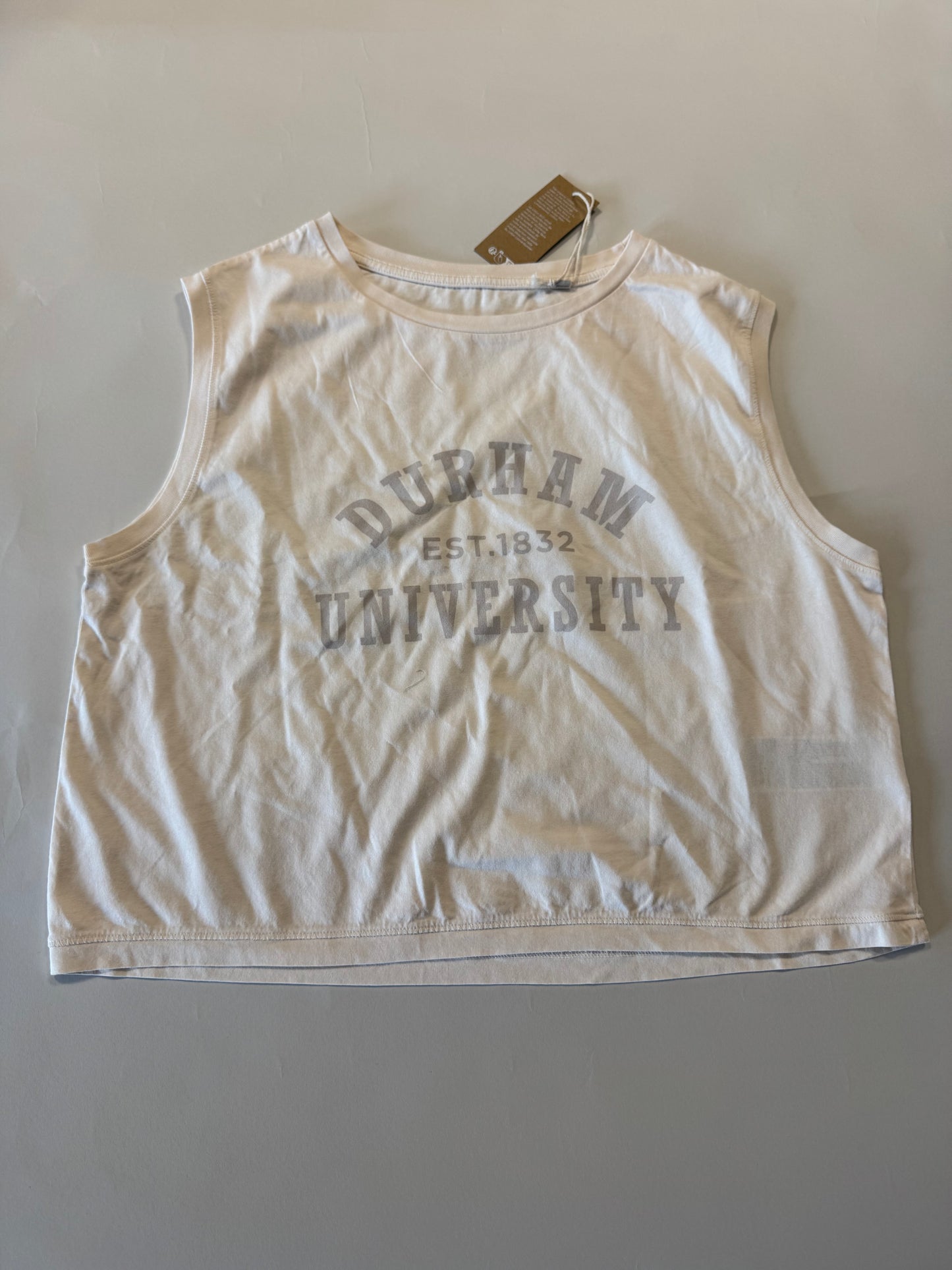 Women's University Cropped Ivory T-shirt