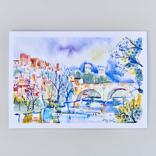 Jenny Ulyatt Framwellgate Bridge Card