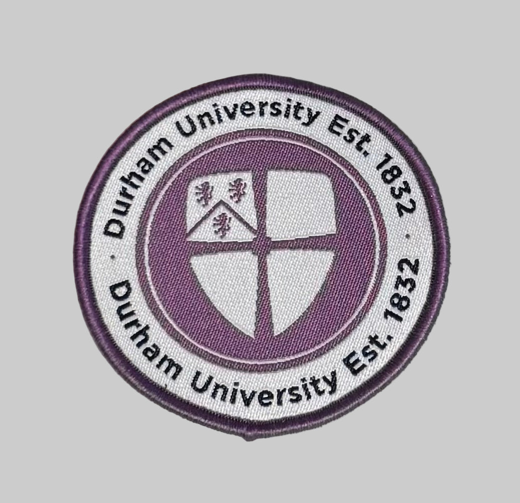 Round Woven Durham University Badge 