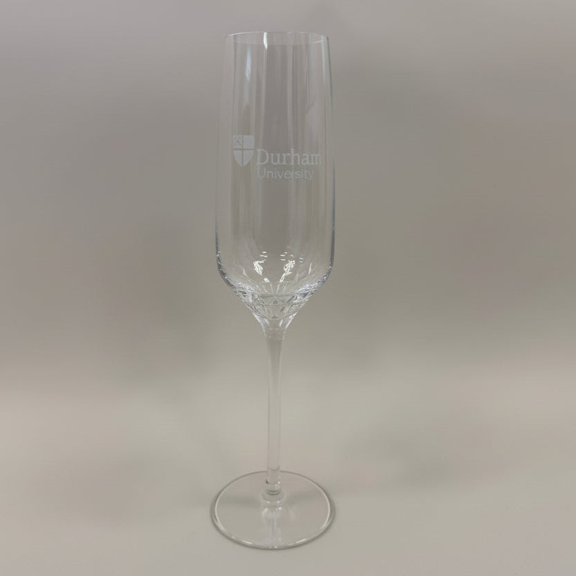 Tapered Durham University Prosecco Glass Smooth