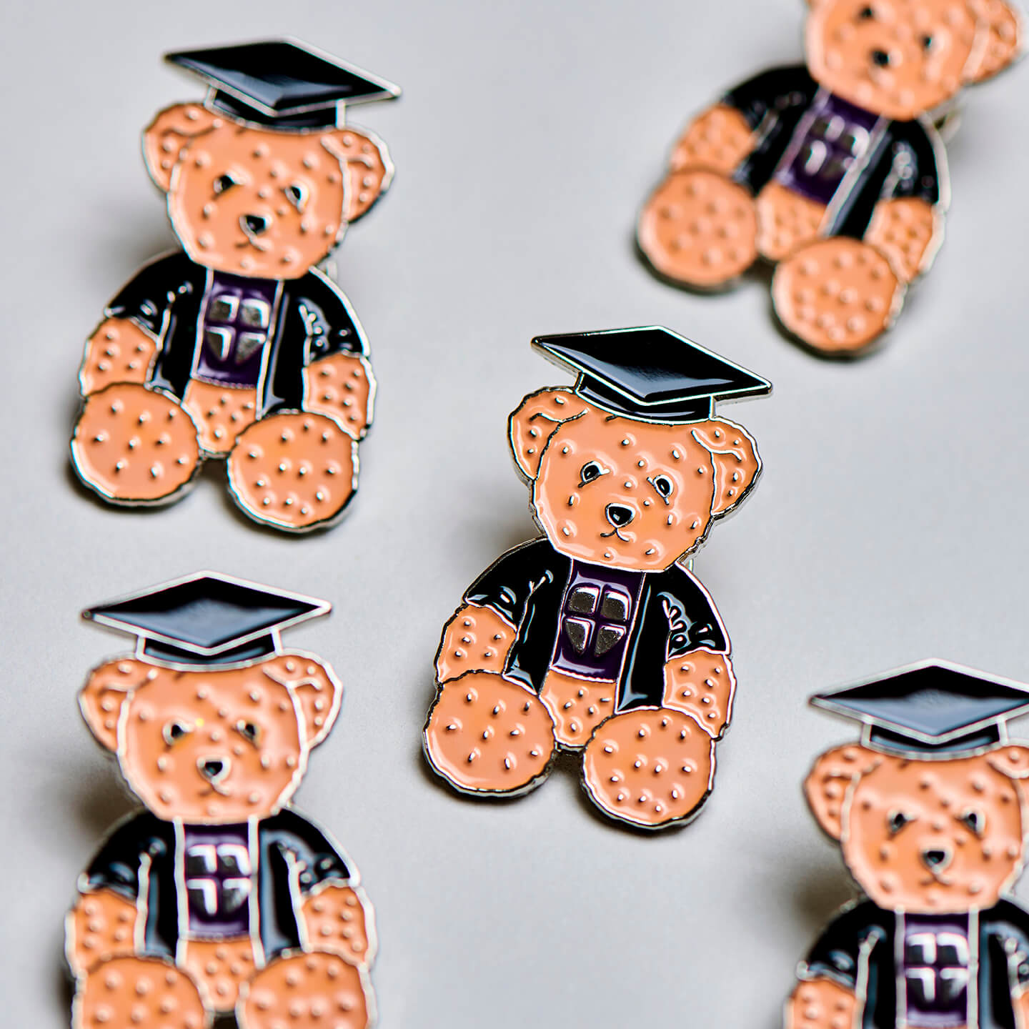 Durham University Graduation Toffee Bear Enamel Pin 2