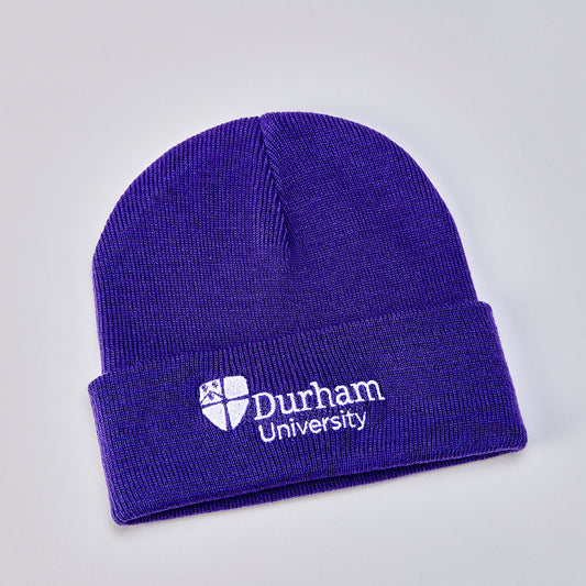 Beanie Purple with Durham University Logo