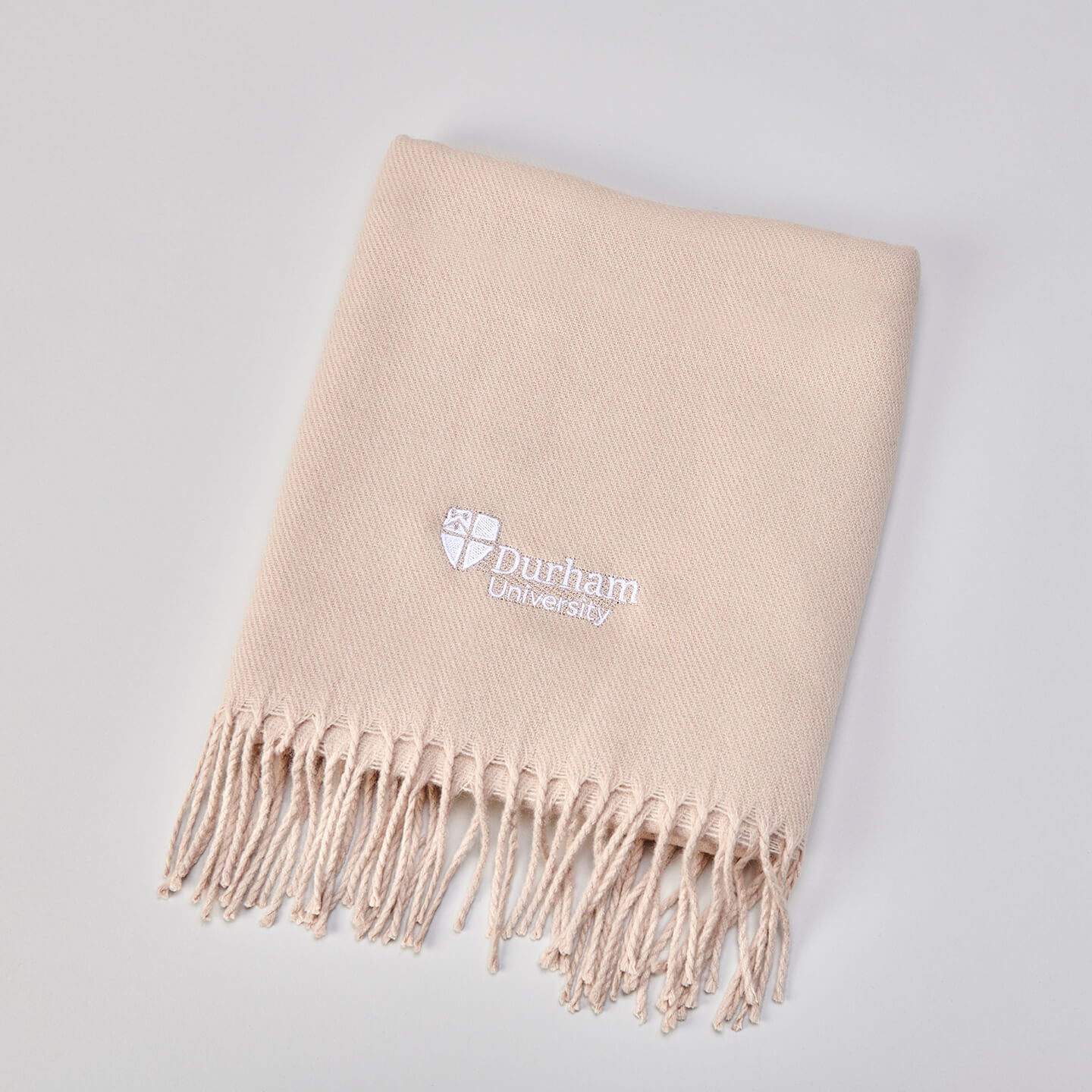 Durham University Crest Scarf Almond